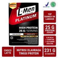 Gambar L-Men Platinum Choco Latte Box (25g protein/serving) - Suplemen Tinggi dari meizashop1 undefined 1 Tokopedia