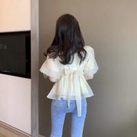 Gambar CHILKITKA LOOKS FASHION Creame Puff Blouse - - One Size dari Chilkitka Looks undefined 3 Tokopedia