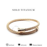 Gambar Emrys Bracelet Solo Titanium Real Titanium Anti Karat Gelang Titanium - Rose Gold dari Emrysid undefined 3 Tokopedia