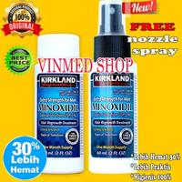 Gambar Kirkland Minoxidil 5 paket 2 botol dgn Nozzle Spray irit pemakaian dari haeira undefined 1 Tokopedia