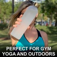 Gambar GG 1L Water Bottle With Time Marker 32 Oz Fitness Sports Outdoo dari Gadget Gurus undefined 4 Tokopedia