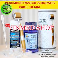 Gambar KIRKLAND MINOXIDIL 5Biotin 10.000mcg100caps Derma Roller ZGTS dari maaunn undefined 1 Tokopedia