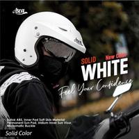 Gambar READY! Helm Asca Retro Pet Solid White Glossy TEMURAH dari cvalipsukuh undefined 5 Tokopedia