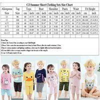 Gambar Baby Kids Pajamas Set Summer Children Clothing Suit Cartoon Sleepwear dari SKY DIAMOND ID undefined 5 Tokopedia