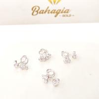 Gambar terbaru anting tauge toge emas putih kadar 750 model 3 mata swarovski dari INDAH JAYA STORE55 undefined 1 Tokopedia