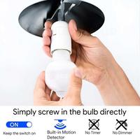 Gambar Lampu Bohlam LED Otomatis Sensor Gerak Auto On Off 12 W E27 3500K - Putih dari Club 8 undefined 4 Tokopedia