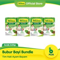 Gambar mob milna bubur reguler 6+ tim hati ayam bayam 120g (4 pack) dari Moenela Baby Shop undefined 1 Tokopedia