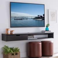 Gambar MEJA TV MINIMALIS BUFET TV MURAH LEMARI GANTUNG 150 x25x30 - natural dari ARAADEXORASI undefined 1 Tokopedia