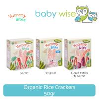 Gambar mob yummy bites organic rice crackers 50gr - Original dari Moenela Baby Shop undefined 1 Tokopedia