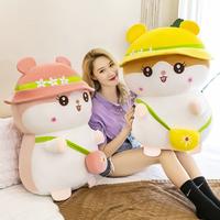 Gambar Mainan anak Boneka hamster lucu pake topi ukuran jumbo 50 cm Terbaru - peach dari Diary Boneka undefined 1 Tokopedia