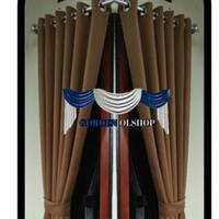 Gambar [BEST SELLER] Gorden Blackout Polos Premium Import Model Smokring FREE dari IRShop00 undefined 4 Tokopedia