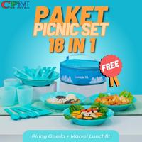 Gambar Cpm Paket Piknik Set 18 In 1 Free Bag/Piring Gisel 6 ,Sendok Garpu 6 dari Zaiistore undefined 1 Tokopedia
