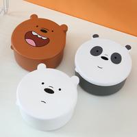 Gambar MINISO Kotak Makan Tempat We Bare Bears Lucu Penyimpanan Makanan 4 Pcs - Grizzly dari Blackmasky undefined 5 Tokopedia