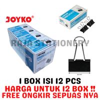 Gambar JOYKO BINDER CLIP 155 SEDANG 32MM KLIK KERTAS JOYKO NO.155 [12BOX] dari Jina&#39;s undefined 1 Tokopedia