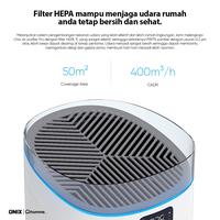 Gambar Onix Air Purifier Pro Penyaring Udara With Hepa Filter Up To 50m2 dari zanubiya undefined 2 Tokopedia