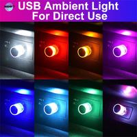 Gambar NEW Lampu Mobil Lampu Atmosfer Usb Bulat Colorful Berkedip Led Lampu dari CELOSIA SHOOP undefined 1 Tokopedia