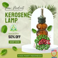 Gambar LAMPU UBLIK SENTHER DAMAR DIMAR PETROMAK MINI LAMPU MINYAK TANAH - SUMBU 20CM dari Yassmartid undefined 4 Tokopedia