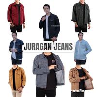 Gambar AD - Jaket jeans pria - Jaket Jeans premium Pria bahan 14 Ozz - Jaket dari Amanda Shop 01 undefined 1 Tokopedia