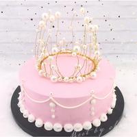 Gambar Mahkota Mutiara Untuk Dekorasi Kue Ulang Tahun / Pernikahan / Natal dari Green Frozen Store undefined 2 Tokopedia