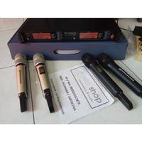 Gambar Mic Wireless Sennheiser SKM9000 SKM 9000 UHF 2 Mic Genggam 4 Antena dari diska aulia shop undefined 2 Tokopedia