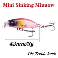 Gambar 1Pcs Mini Sinking Wobblers Small Minnow Fishing Lure 4Cm 3G dari Ismoyono-Olstore01 undefined 2 Tokopedia