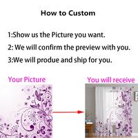 Gambar FS Retro Floral Wildflowers Chiffon Sheer Voile Curtains for Li dari future star78 undefined 4 Tokopedia