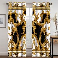 Gambar FS European Luxury Black Gold Name Brand Custom Curtains Modern dari future star78 undefined 1 Tokopedia