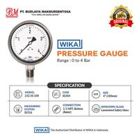 Gambar WIKA PRESSURE GAUGE 232.50 12 NPT SIZE 40 to 4 Bar0 to 100 Bar 0 to 6 dari fikri|store undefined 2 Tokopedia