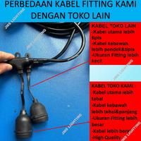 Gambar KABEL LAMPU GANTUNG CAFE OUTDOOR 20 METER 20 FITTING FULL - LAMPU dari halderman olshop undefined 2 Tokopedia