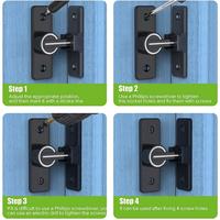 Gambar PC Barn Door Lock Hardware 90 Degree Heavy Duty Gate Latches F dari peacockberlimpah undefined 1 Tokopedia