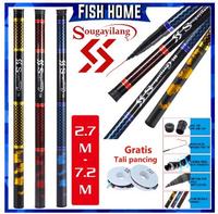Gambar Joran Tegek 2.7 - 7.2 M Joran pancing serat karbon Kwalitas tinggi dari sasana undefined 2 Tokopedia