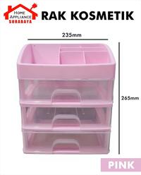 Gambar Rak Kosmetik Make Up 3 Laci - Tiga Susun Plastik - Storage Multifungsi - BIRU dari Home Appliance Surabaya undefined 4 Tokopedia