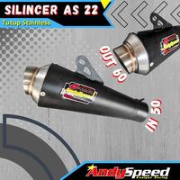 Gambar Silincer Knalpot Kompetisi Tipe As 22 Merk Andy Speed - STAINLESS dari CV. FajarJaya undefined 1 Tokopedia