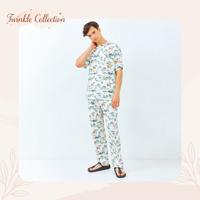 Gambar GREET NIGHT WEAR Set Piyama Pria Cowo Bahan Tencel BY-TC-044 Diskon dari vera store 0 undefined 2 Tokopedia