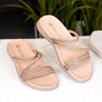 Gambar SANDAL DAILY | SANDAL FLAT | SANDAL KULIT WANITA - POLLUX WPOBT 10 - HITAM, 38 dari Happy Shoes undefined 2 Tokopedia