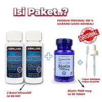 Gambar Paket 2 Botol Minoxidil Kirkland dan Biotin 7500mcg isi 100 Original dari sofialind store undefined 5 Tokopedia