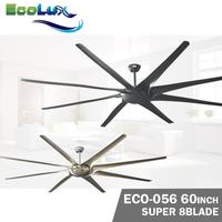 Gambar TERBAIK ECOLUX ECO-056 60 & 100 INCH SUPER Kipas Angin Gantung Plafon - Black, 60" dari Edelweisscorp undefined 2 Tokopedia