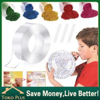 Gambar Double Tape Nano Bisa Ditiup Squishy Bubble DIY Stress Relief Toys - 1MM*3CM*3M dari Toko Plus ID undefined 1 Tokopedia
