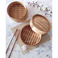 Gambar Kukusan Bambu / Kukusan Dimsum 2 susun (diameter 15 cm) dari cingere mart21 undefined 1 Tokopedia