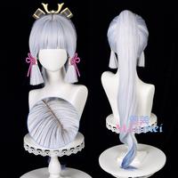 Gambar Manmei Genshin Impact Kamisato Ayaka Cosplay Wig 75Cm Long Polytail dari Wayang Kitas undefined 4 Tokopedia