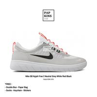 Gambar sepatu nike sb nyjah free 2 neutral grey white red black original bnib - 43 dari 2trusted Bandung undefined 1 Tokopedia