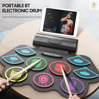 Gambar 9padset Drum Elektronik Drum Latihan Gulung Built-in Dual dari Queensha59 undefined 2 Tokopedia