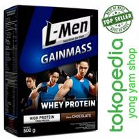 Gambar L-Men Gain Mass 500gr Lmen Gainmass Susu Whey Protein Suplemen Fitness dari tokobangotong undefined 5 Tokopedia