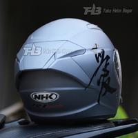 Gambar NHK R1 Elite Solid Dim GREY dof visor DARKSMOKE stiker Kanji BLACK dari nabila store- undefined 5 Tokopedia