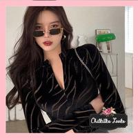 Gambar CHILKITKA FASHION Temperamen busana seksi pola harimau v-neck - Hitam, S dari Chilkitka Looks undefined 1 Tokopedia