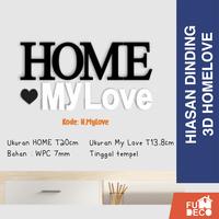 Gambar Hiasan Dinding 3D Pajangan Dinding HOME Tulisan Kayu Wall Decor LOVE D dari sky523 undefined 4 Tokopedia