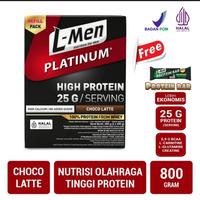 Gambar whey protein isolate dan concentrate L-men platinum 25gram protein dari ENI_ STORE undefined 1 Tokopedia