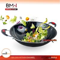 Gambar Wajan Enamel Teflon Hitam Kuali Penggorengan - 34CM dari Cetakan Setia undefined 2 Tokopedia