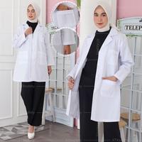 Gambar Jas Lab / Jas Laboratorium /Baju Praktikum /Jas Lab panjang pendek ATX - Lengan Pendek, S dari Safety Firstpedia undefined 4 Tokopedia