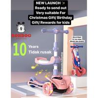 Gambar SKUTER ANAK PREMIUM BOBDOG very smooth - scooter lipat bisa adjust - Pink Blush dari Mikasaka Babyshop undefined 1 Tokopedia